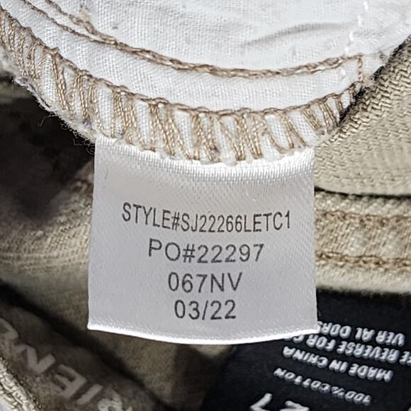 S.O.N.G. Jeans Women 5/27 Tan 90s Boyfriend Cargo Utility High Rise Straight Leg - Picture 9 of 14